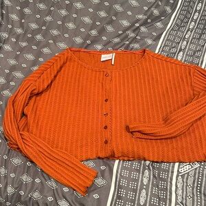 Brand new without tags. Crop long sleeve top